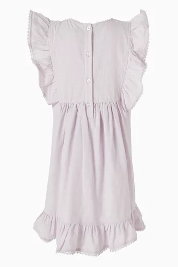 Madelyn Embroidered Dress in Cotton