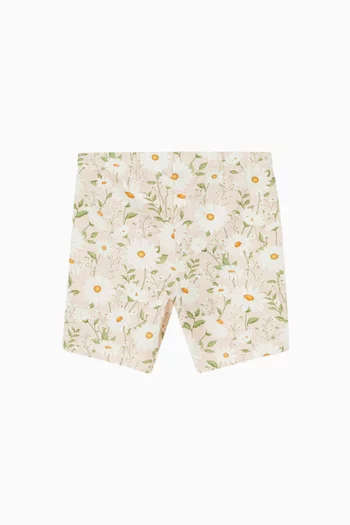 Tess Floral-print Bike Shorts