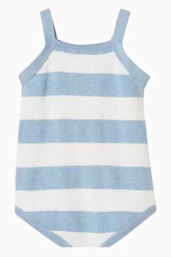 Axel Stripe Bodysuit in Organic Cotton-knit