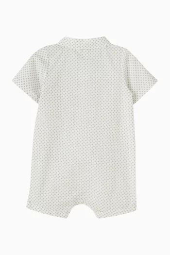 لباس قطعة واحدة بياقة رومان