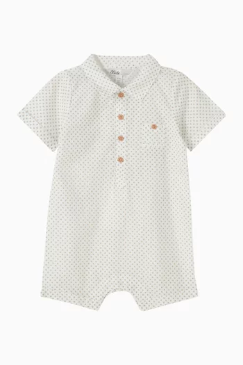 لباس قطعة واحدة بياقة رومان