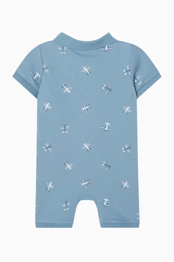 Harlan Airplane Polo Romper