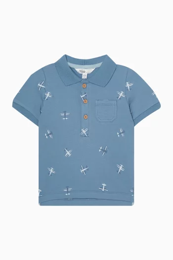 Harlan Airplane Polo Shirt