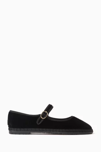 Antonia Ballet Flats in Velvet