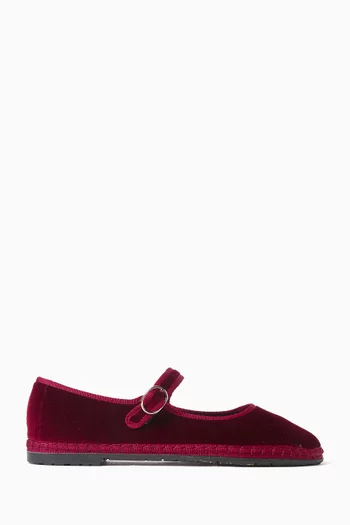 Lucrecia Ballet Flats in Velvet
