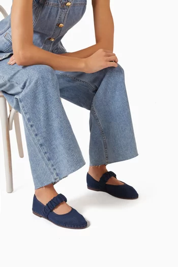 Mafalda Ballet Flats in Denim