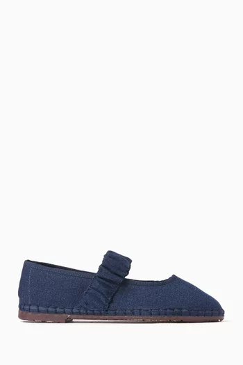 Mafalda Ballet Flats in Denim