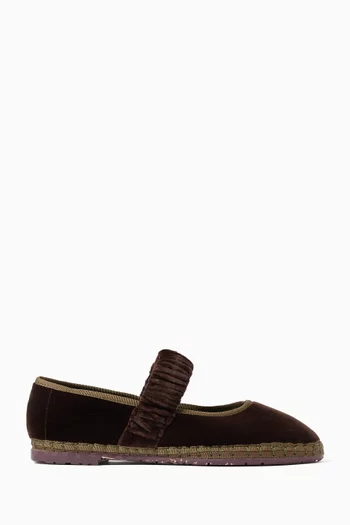 Mafalda Ballet Flats in Velvet