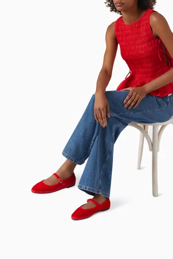 Mellark Ballet Flats in Velvet