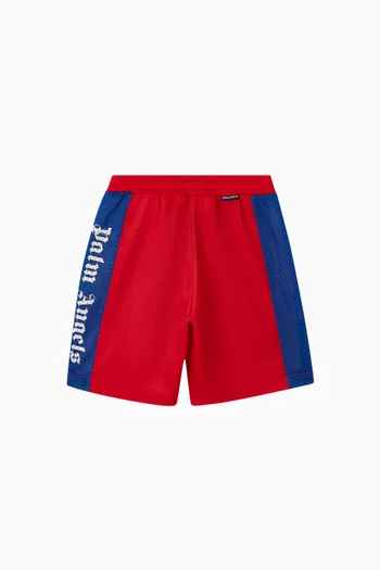 Logo Striped Sweatshorts