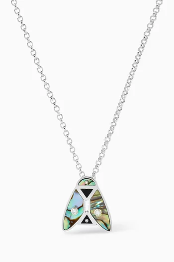 Fly Pendant Necklace in Sterling Silver