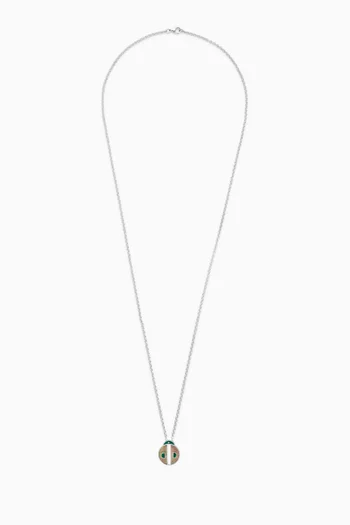 Bug Pendant Necklace in Sterling Silver