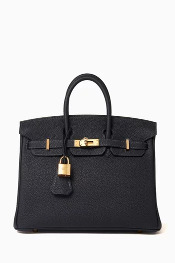 Unused Birkin 25 Bag in Togo Leather