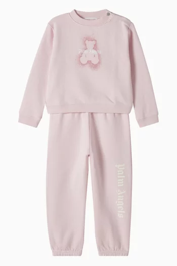 Spray Bear Graphic Sweatshirt in Cotton