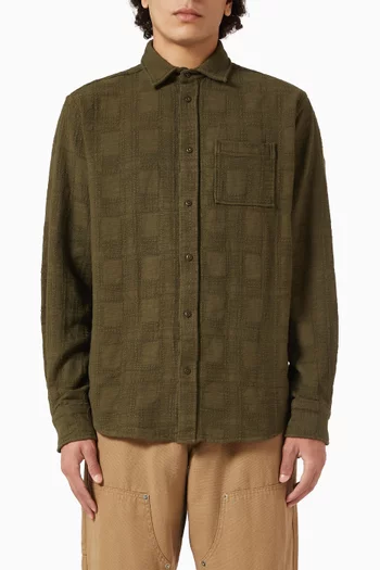 River Jacquard Shirt in Organic Cotton