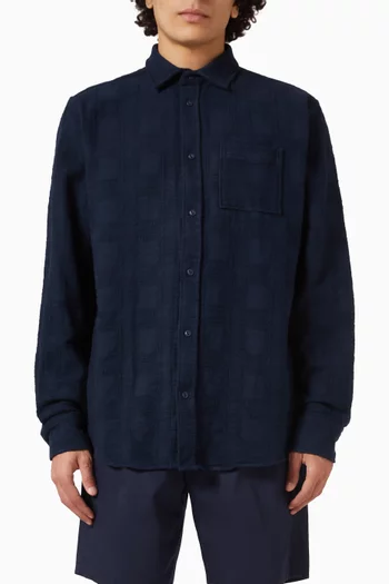 River Jacquard Shirt in Organic Cotton