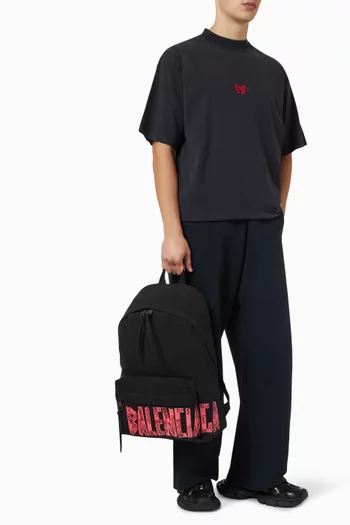 Tape Type Backpack in Canvas