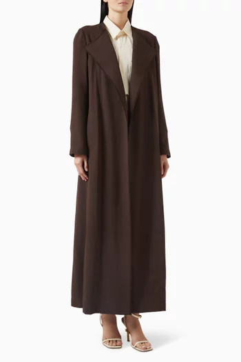 Lena Trench Abaya in Gabardine