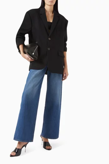 Dalia Oversized Blazer in Crepe