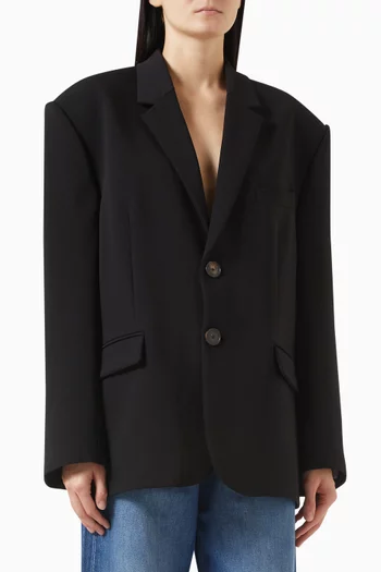 Dalia Oversized Blazer in Crepe