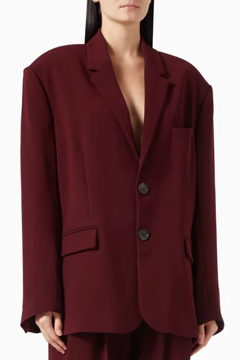 Dalia Oversized Blazer in Crepe