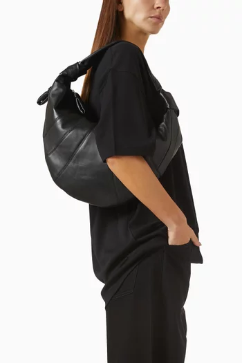 Fortune Croissant Bag in Leather