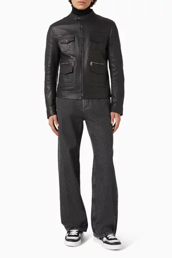 Biker Jacket in Leather