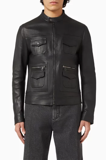 Biker Jacket in Leather