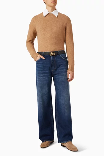 Logo Slim-fit Jeans in Denim