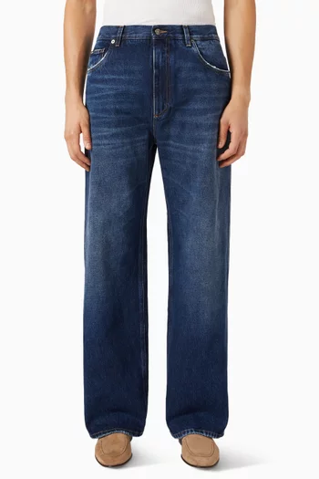 Logo Slim-fit Jeans in Denim