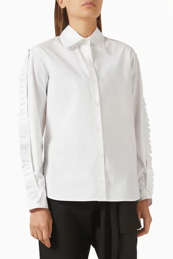 Ruffled Shirt in Cotton