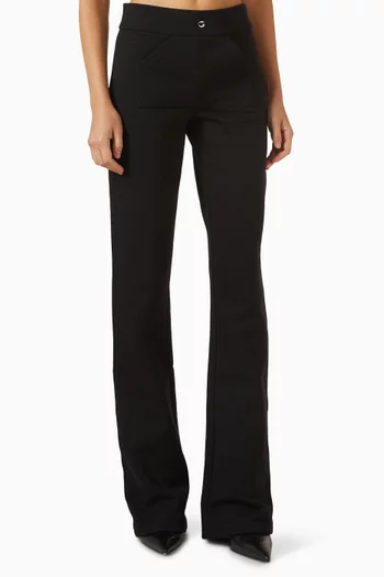 Low-waist Flared Pants