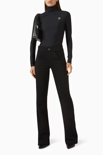 Second Skin Turtleneck Top in Jersey