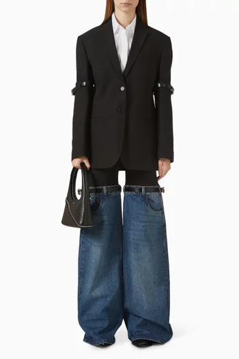 Logo Belted Blazer