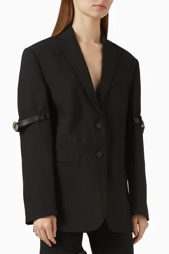 Logo Belted Blazer