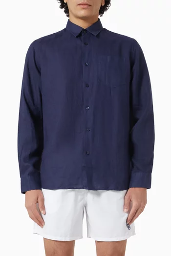 Long-sleeves Shirt in Linen