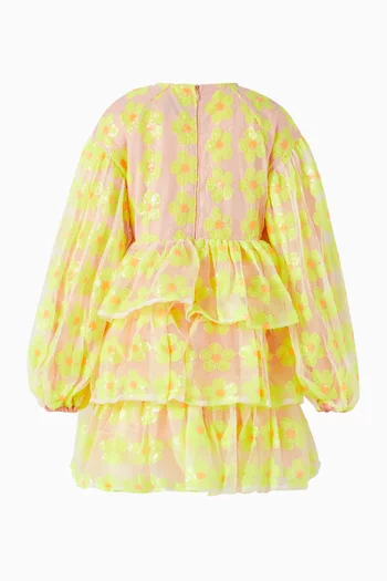 Maya Floral Sequence-embellished Dress