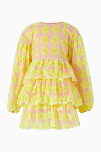 Maya Floral Sequence-embellished Dress