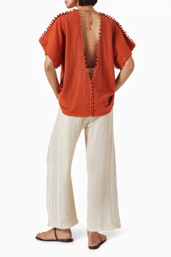 Xmaben Top in Cotton Gauze
