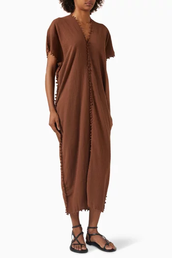 Chaac Maxi Dress in Cotton Jute