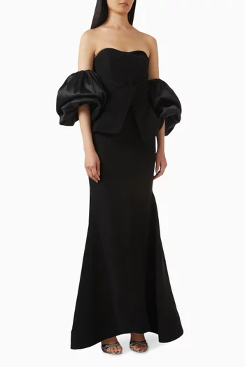 Off-shoulder Corset Gown