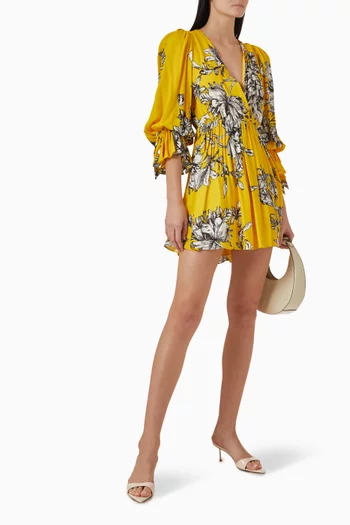 Clarissa V-neck Mini Dress
