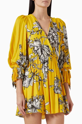 Clarissa V-neck Mini Dress