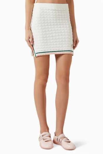 تنورة قصيرة نسيج بوكليه