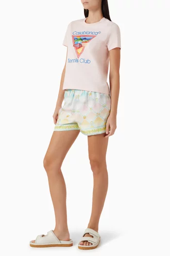 تي شيرت بطبعة بشعار Tennis Club‏ قطن جيرسيه