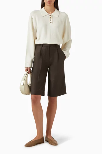 سترة هومر بقصة مربعة كشمير