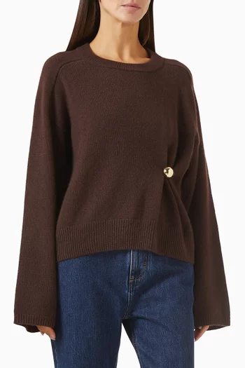 Bill Drape Sweater in Cashmere
