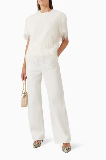 Zaro Fringe Top