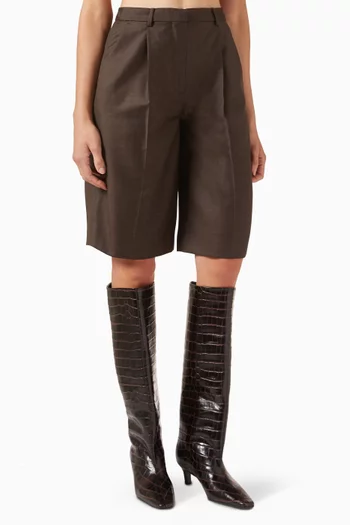 Alder Bermuda Shorts in Virgin Wool
