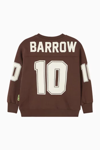 Jersey-print Sweatshirt in Cotton-fleece